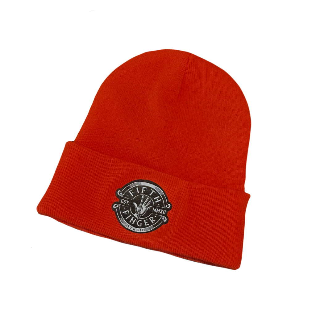 Beanie- Est Patch Neon Orange