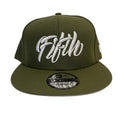 Fifth Cursive Snap Olive