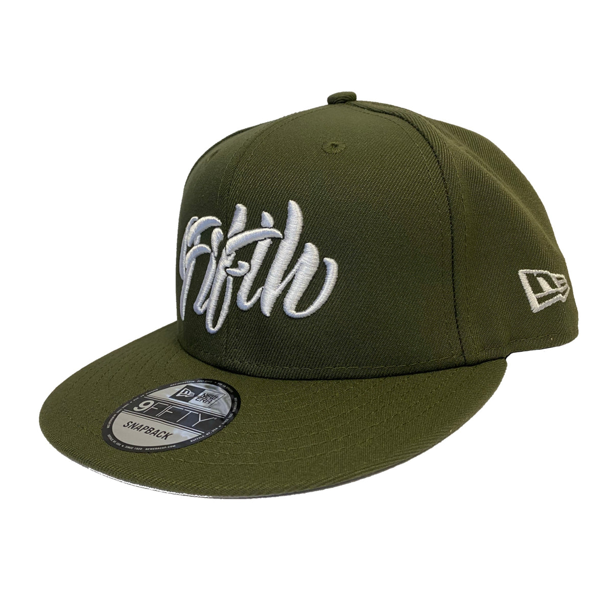 Fifth Cursive Snap Olive